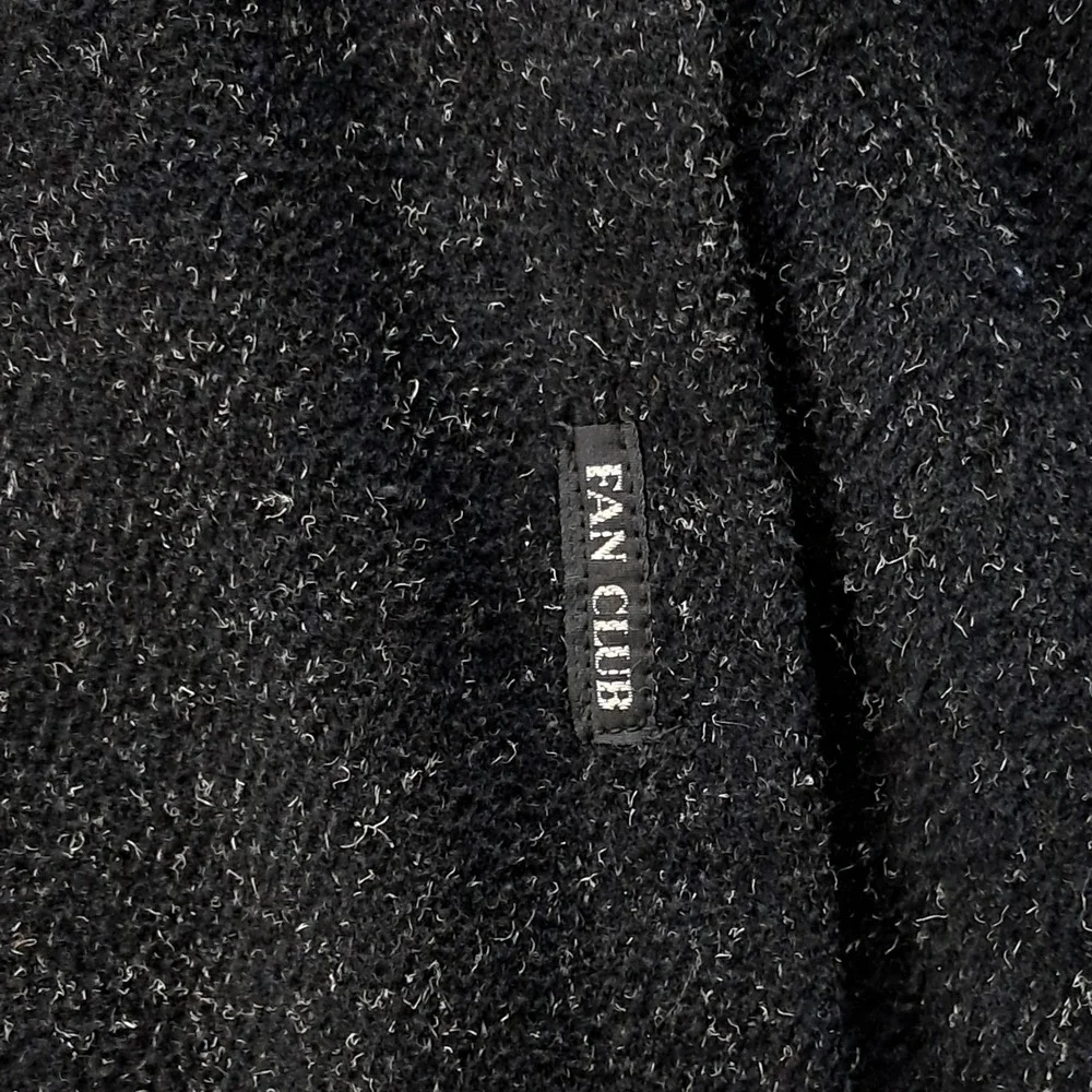 Fan Club Vintage Men Charcoal Gray‎ Faux Fur Lined Bomber Jacket Size 40